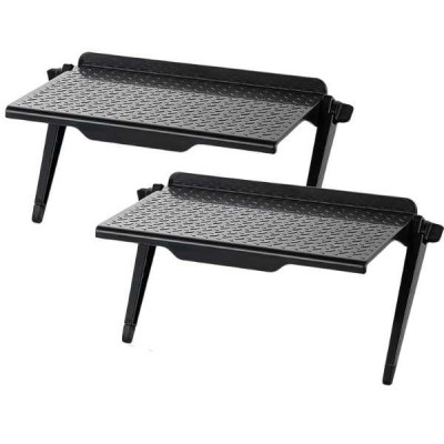 Set 2 buc, Raft Reglabil de Depozitare pentru TV sau Monitoare LCD, Maxim 4 Kg, 30 x 11 x 3 cm, Negru foto