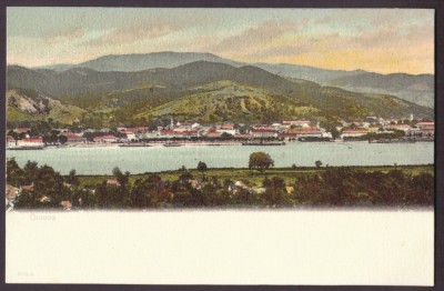 352 - ORSOVA, panorama, Romania - old postcard - unused foto