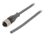 Cablu Conectare M12 3 PIN 3m 250VAC 2.7A PUR