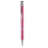 Pix cu bila Office-Cover Cosko, 1. 0mm, cu mecanism, pentru personalizare, corp metalic rosu