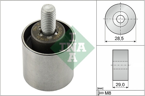 INA 532 0661 10 Rola ghidare/conducere, curea distributie