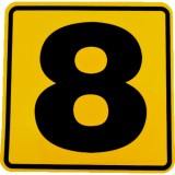Abtibild numar &quot; 8 &quot; Automotive TrustedCars, Oem
