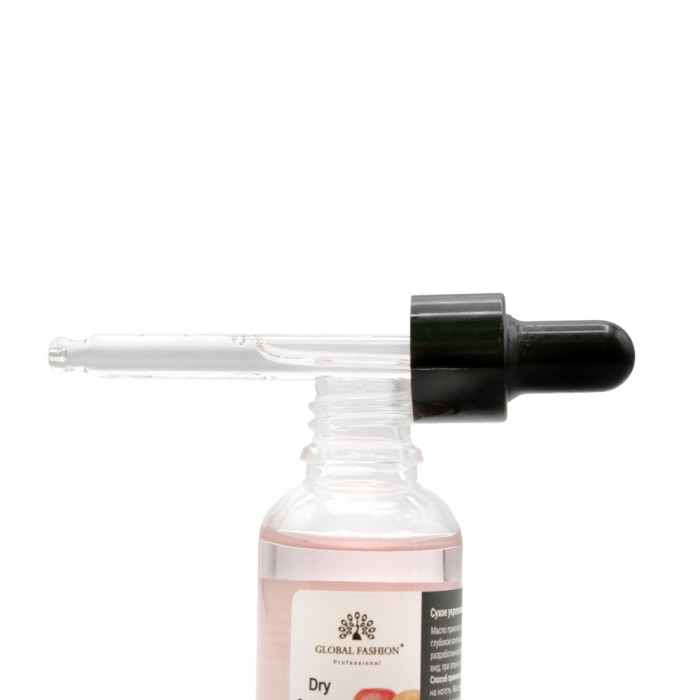 Ulei uscat pentru cuticule cu aromă de mere cu pipetă, Global Fashion, 15 ml