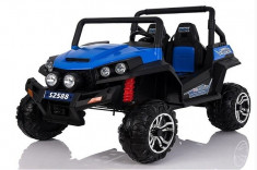 UTV electric pentru copii Golf-Kart 4x 45W 2x12V 2 locuri #Albastru foto