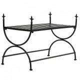 Gossi banca in stil vintage, negru, metal, 83x42x55 cm