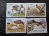 Guineea-Fauna wwf,pasari de prada-serie completa,nestampilate MNH, Nestampilat