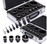 Set carote diamantate piatra gresie faianta beton 6-68mm M14 12piese (KD11227)