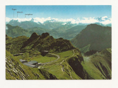 FR1 -Carte Postala - FRANTA- Les Rochers de Naye sur Montreux, necirculata foto