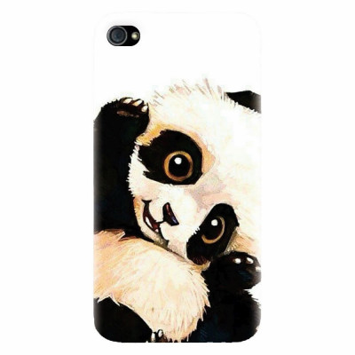 Husa silicon pentru Apple Iphone 4 / 4S, Baby Panda 002 foto