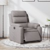 Gossi fotoliu rabatabil electric, gri taupe, material textil