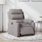 Gossi fotoliu rabatabil electric, gri taupe, material textil