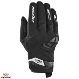 Manusi barbati pentru scuter - motocicleta Roadster vara textil/piele Ixon model MIG 2 MS culoare: negru/alb &ndash; degete tactile 3XL (13/14)