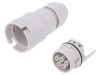 Conector AC Mamă AAG STUCCHI 16A IP68, 5 pini, 400V, Terminal cu Șurub