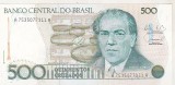 bnk bn Brazilia 500 cruzados (1988) unc