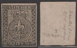 Italy Parma 1852 Coat of arms 15C Mi.3P PROOFS SIGNED MNG AM.572