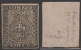 Italy Parma 1852 Coat of arms 15C Mi.3P PROOFS SIGNED MNG AM.572, Nestampilat