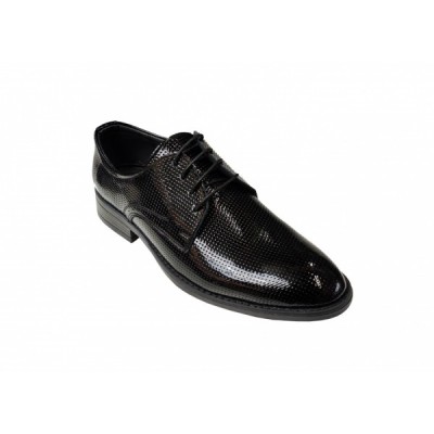 Pantofi barbati eleganti, din piele naturala, Negru LAC, CIUCALETI SHOES - PB101LACG foto