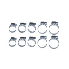 Set 10 coliere metalice pentru furtun 8 27 mm Basic