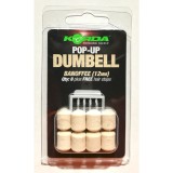 Pelete Artificiale KORDA Slow Sinking Dumbell, Banoffee, White, 12mm, 8buc/pac