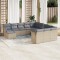 vidaXL Set canapele de grădină cu perne, 12 piese, bej, poliratan 3218629
