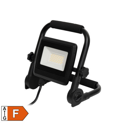 Reflector LED portabil, 20W, 1600 lm, IP44, 1.5m 0.75 &amp;sup2; cu unghi reglabil de inclinare foto