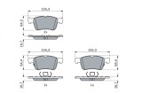 BOSCH 0 986 424 885 set placute frana,frana disc