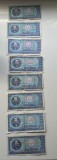 8 bancnote una sută lei 1966