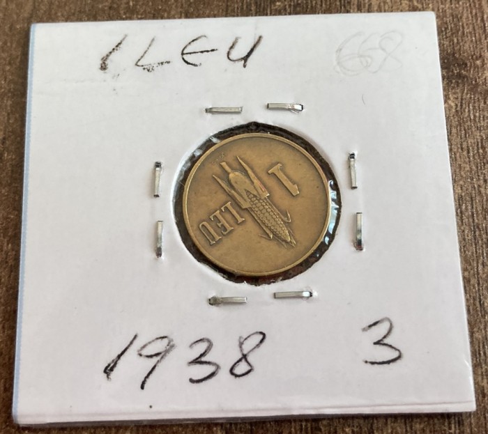 C10 69 - Moneda foarte veche - Romania - 1 leu 1938