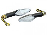 Semnalizari Moto LED Revo, Brat Lung, Omologare E4, 12V, Negru, M10
