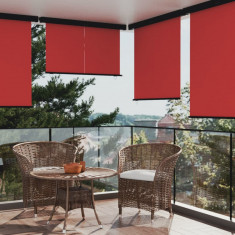 vidaXL Copertină laterală de balcon, roșu, 165 x 250 cm