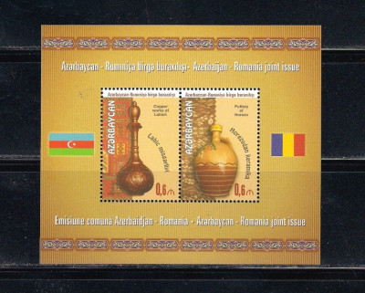 ROMANIA 2014 - AZERBAIDJAN - ROMANIA, BLOC, MNH - L P 2053a foto