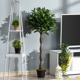 Cumpara ieftin Outsunny set 2 plante artificiale,Ф16x120 cm fiecare, verzi | Aosom Ro