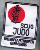 AX 1190 EMBLEMA SCUG JUDO -UNTERPFAFFENHOFEN -GERMERING -PENTRU COLECTIONARI