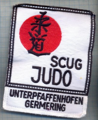 AX 1190 EMBLEMA SCUG JUDO -UNTERPFAFFENHOFEN -GERMERING -PENTRU COLECTIONARI foto