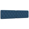 VidaXL Pernă pentru tăblie de pat, albastru, 200 cm, material textil 4019246