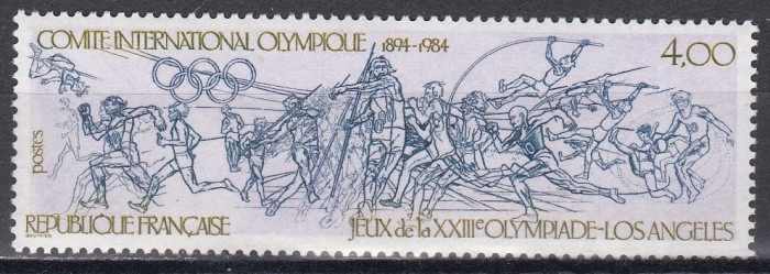 Franta 1984 - A 90-a aniversare a Comitetului Olimpic Internațional, MNH