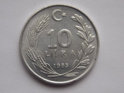 10 LIRA 1985 TURCIA foto