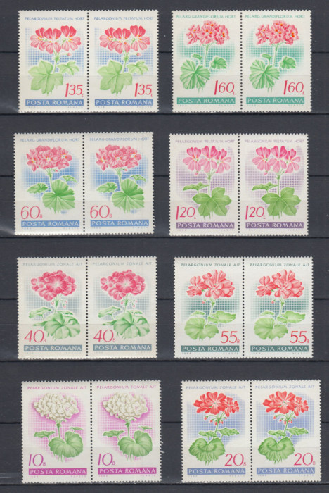 ROMANIA 1968 LP 678 MUSCATE DE GRADINA PERECHE MNH