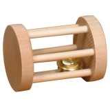 Jucărie pentru rozătoare - de formă cilindrică, cu clopoţel, 3,5 x 5 cm
