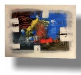 Tablou pictat manual Abstract Harmony foto