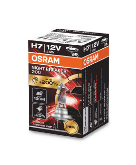 BEC 12V H7 55 W NIGHT BREAKER +200% OSRAM foto
