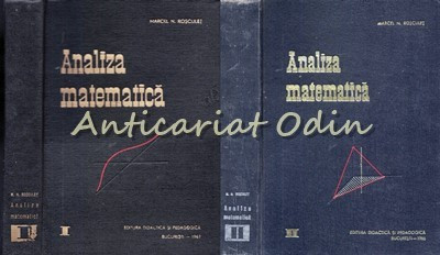 Analiza Matematica I, II - Marcel N. Rosculet foto