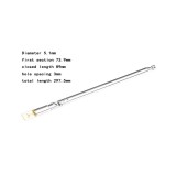 Antena telescopica 5 segmente 90-298mm + balama ANTENA-RADIO1