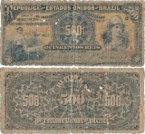 1893 , 500 reis ( P-1b ) - Brazilia