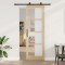 vidaXL Ușa glisantă Manual ORKDAL Maro 78 x 232 cm Lemn și metal 3332107