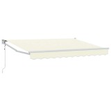 vidaXL Cort electric retractabil Crem 2,5 x 2 m 3418943