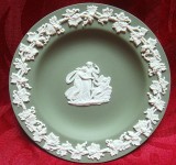 FARFURIE PORTELAN ENGLEZESC WEDGWOOD GREEN JASPERWARE 11.2 CM