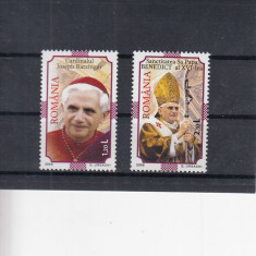 ROMANIA 2005 LP 1690 SANCTITATEA SA PAPA BENEDICT AL XVI lea SERIE MNH