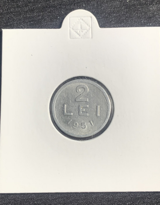 Moneda 2 lei 1951 RPR