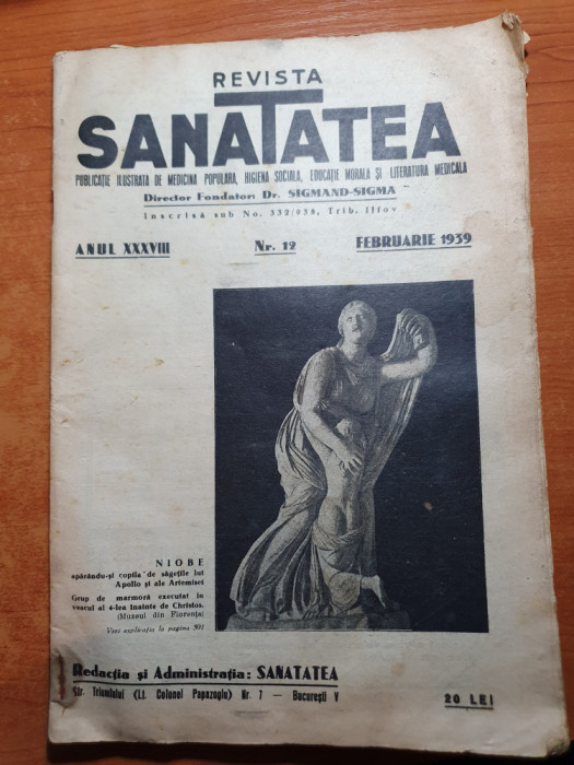 revista sanatatea februarie 1939-sanatatea femeilor,sanatatea copiilor